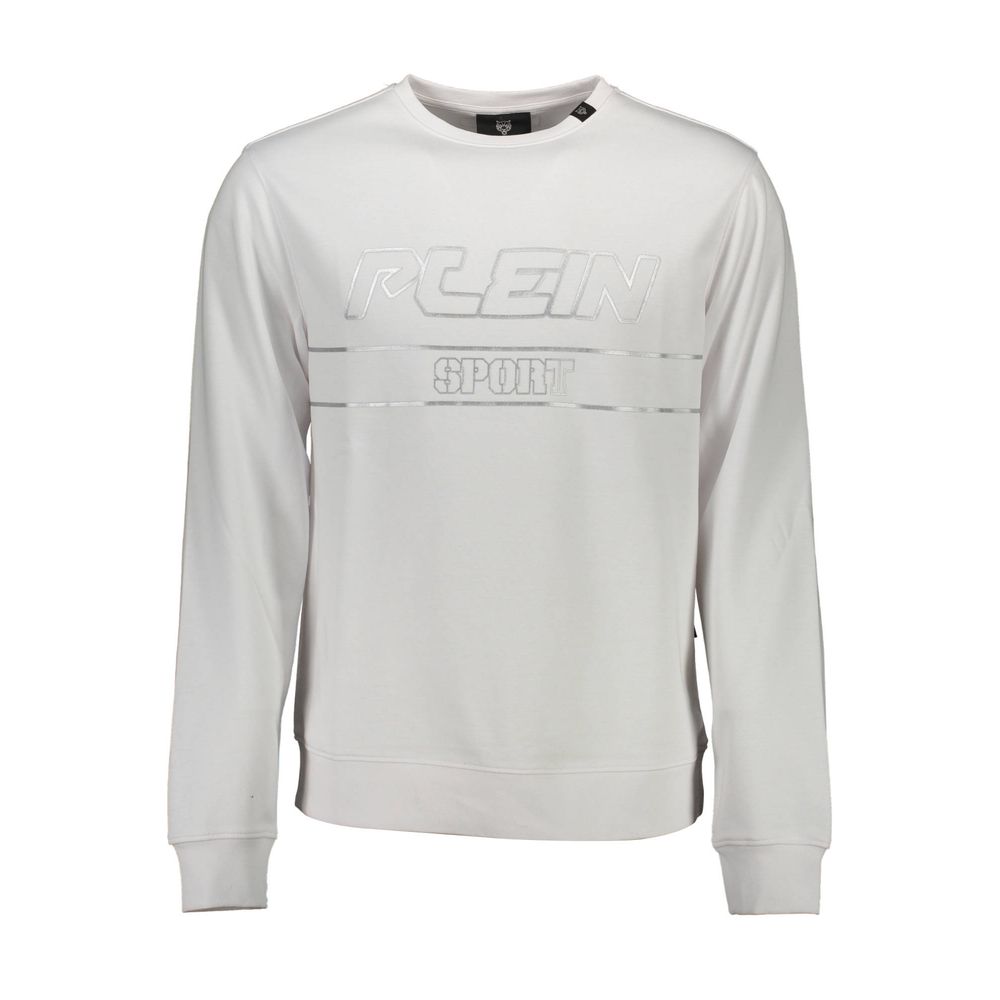 Plein Sport Bianco Baumwoll-Sweatshirt für Herren