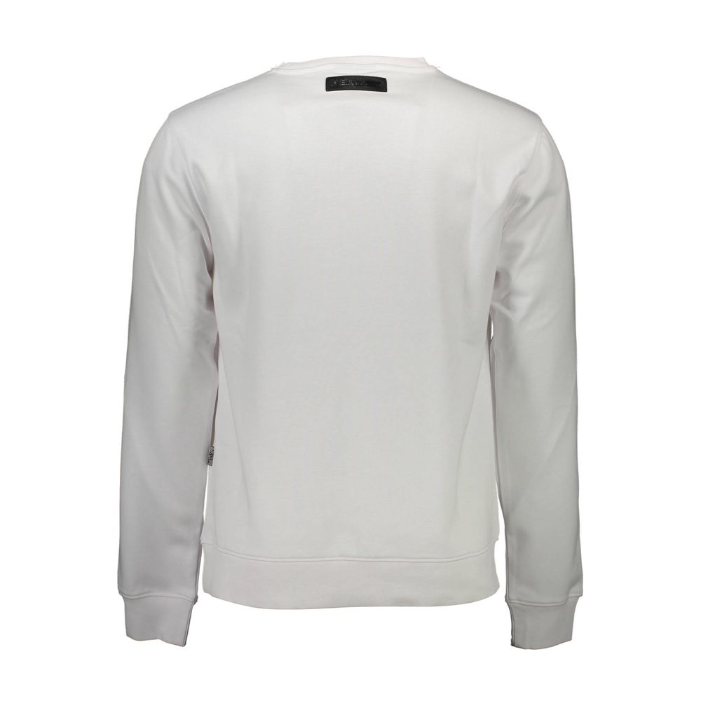 Plein Sport Bianco Baumwoll-Sweatshirt für Herren