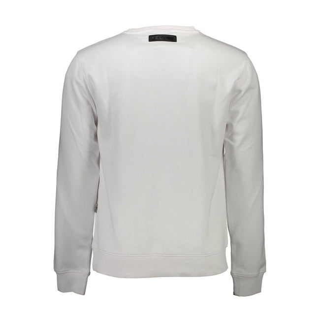 Plein Sport Bianco Baumwoll-Sweatshirt für Herren