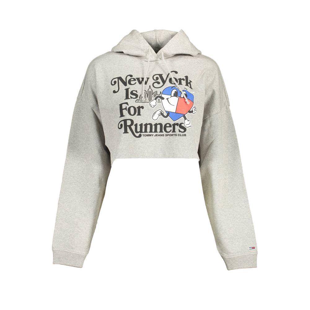 Tommy Hilfiger Grigio Baumwoll-Sweatshirt für Damen