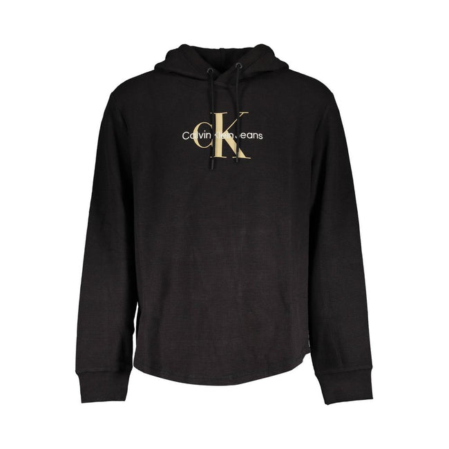 Calvin Klein Baumwoll-Sweatshirt in Schwarz