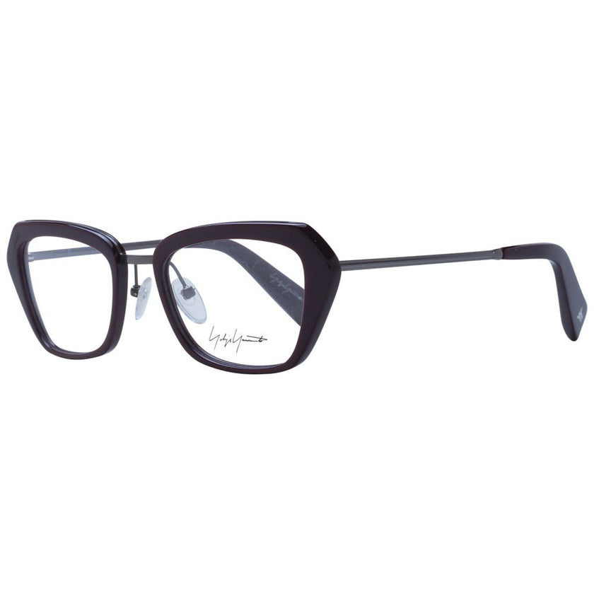 Yohji Yamamoto burgunderfarbene Brille aus Metall und Kunststoff (Fassungen)