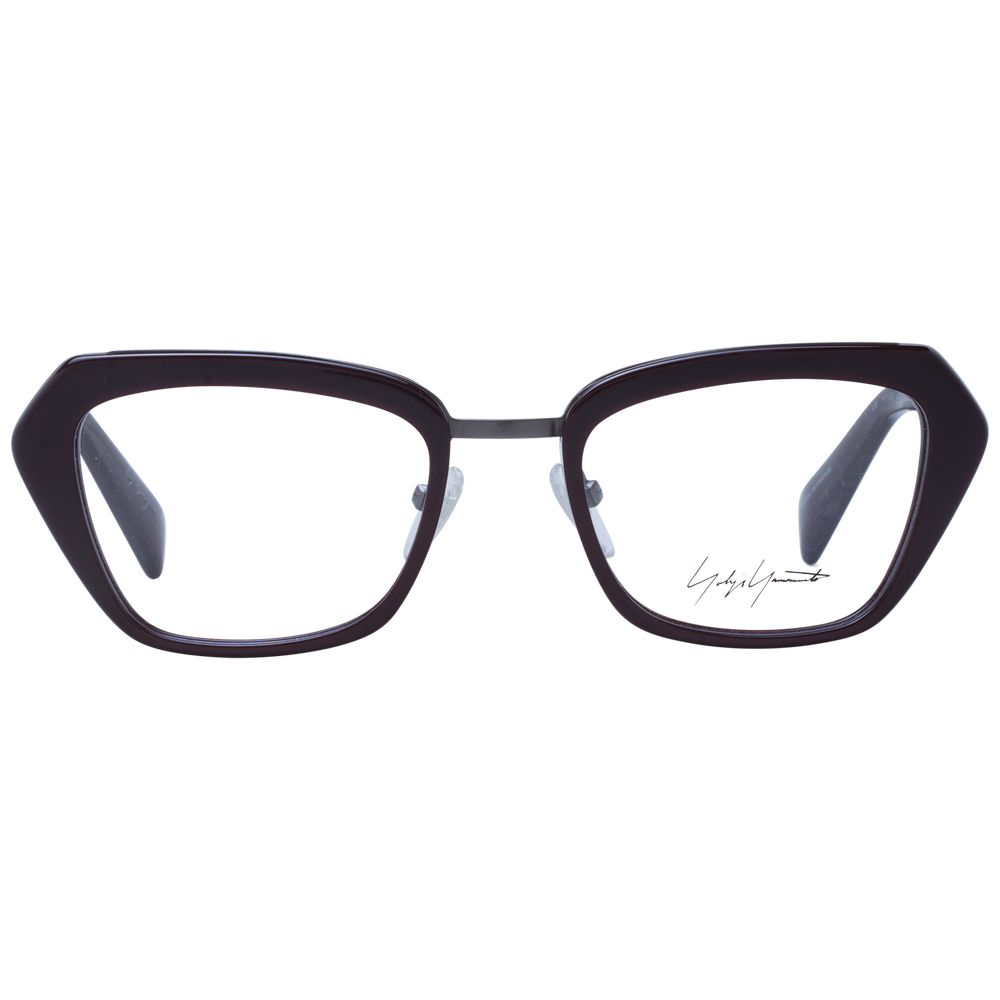 Yohji Yamamoto burgunderfarbene Brille aus Metall und Kunststoff (Fassungen)