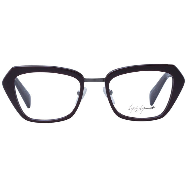 Yohji Yamamoto burgunderfarbene Brille aus Metall und Kunststoff (Fassungen)
