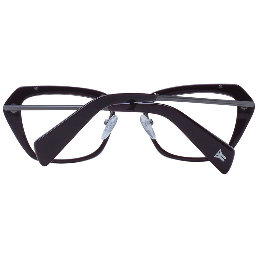 Yohji Yamamoto burgunderfarbene Brille aus Metall und Kunststoff (Fassungen)