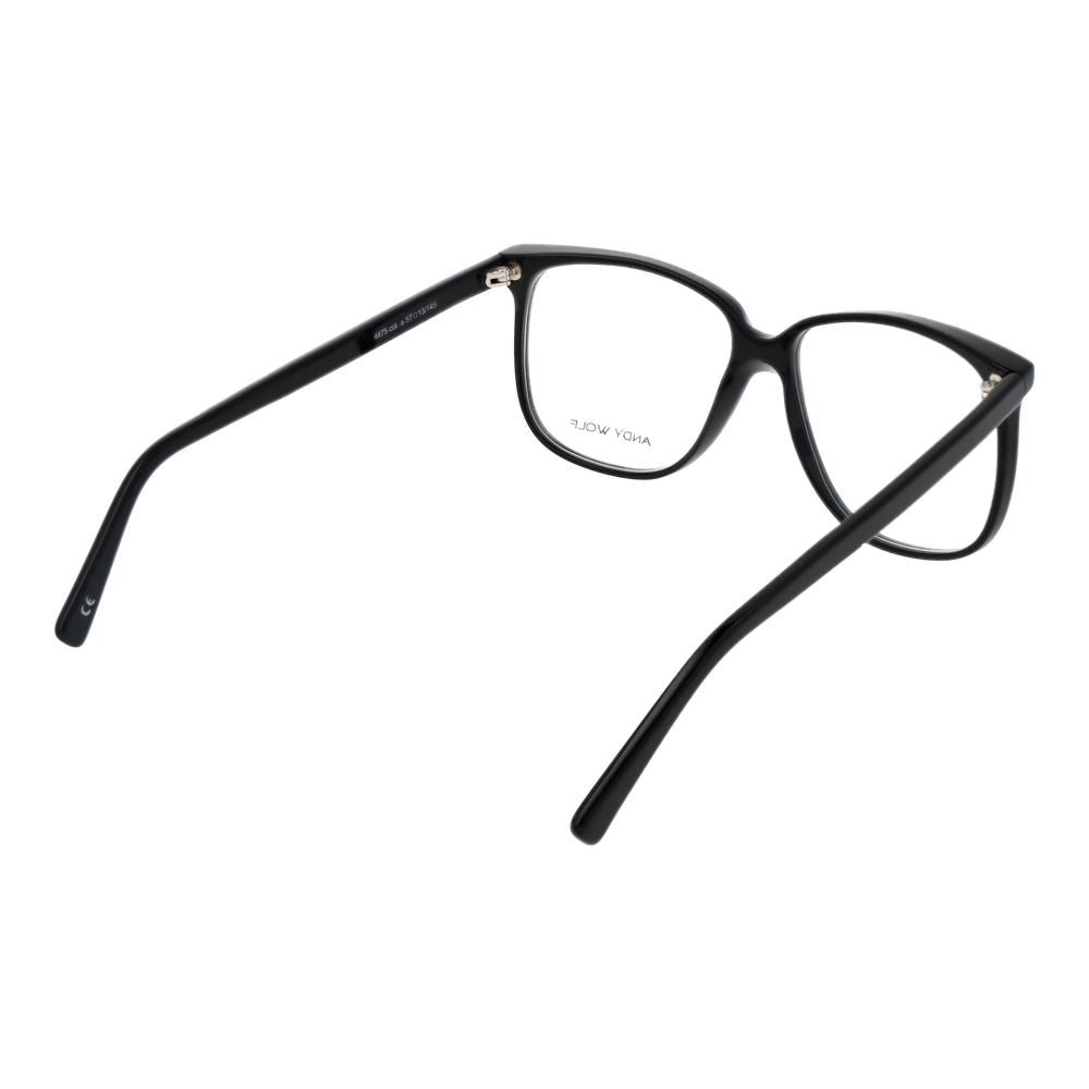 Andy Wolf Schwarze Brille aus Acetat (Gestell)
