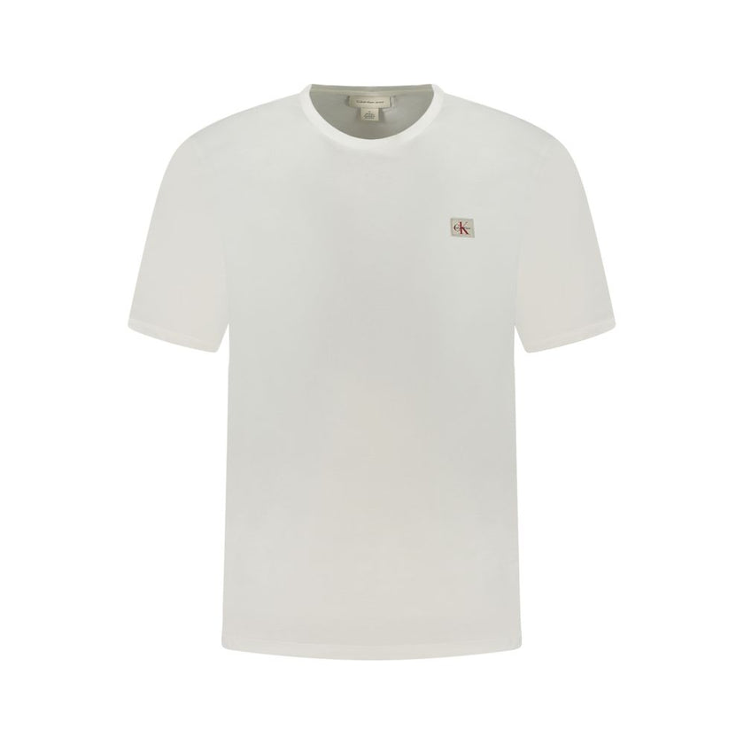 Calvin Klein Weißes Baumwoll-T-Shirt für Herren