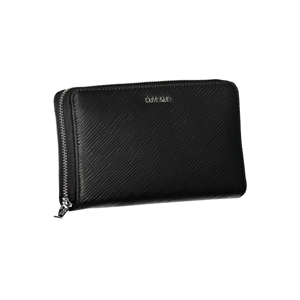 Calvin Klein Schwarze Geldbörse aus Polyurethan für Damen