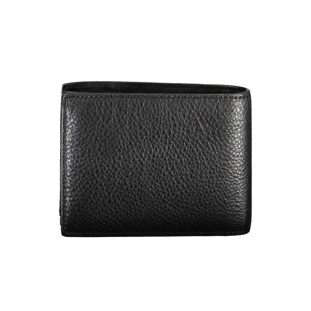 Calvin Klein Schwarzes Leder Portemonnaie für Herren