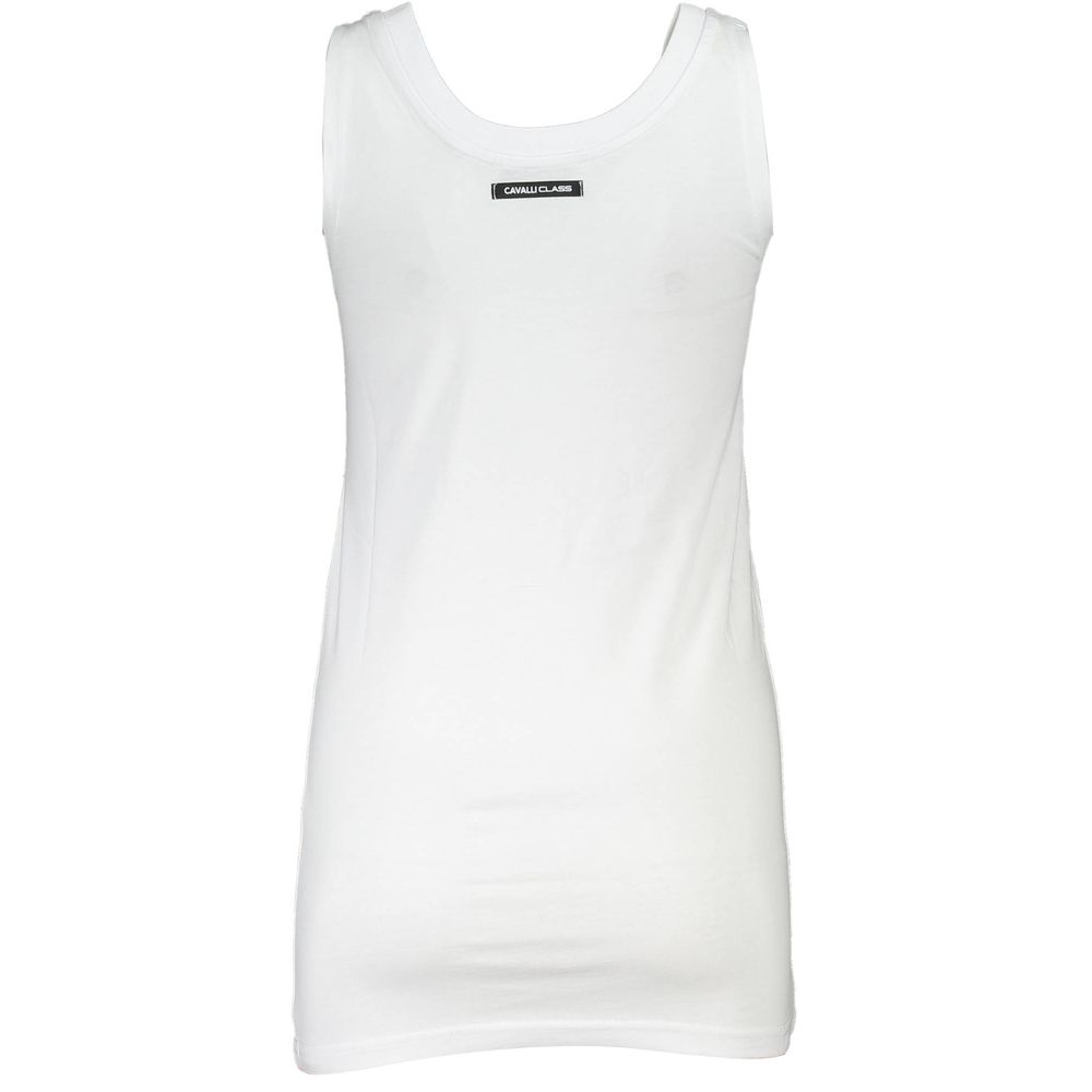Cavalli Class Weißes Baumwoll-T-Shirt
