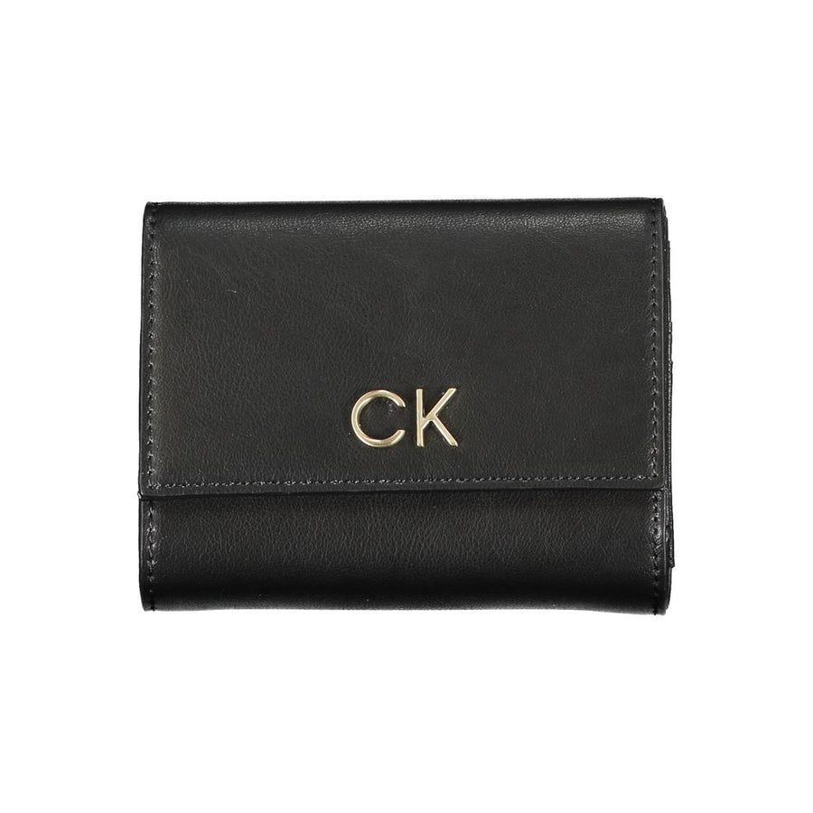 Calvin Klein Nero Damen Geldbörse aus Polyurethan