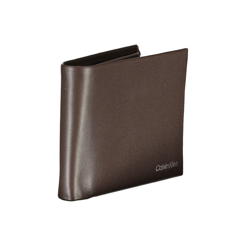 Calvin Klein Braunes Leder Portemonnaie