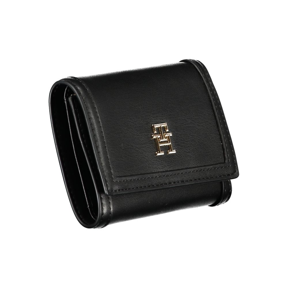 Tommy Hilfiger Women's Black Polyurethane Wallet