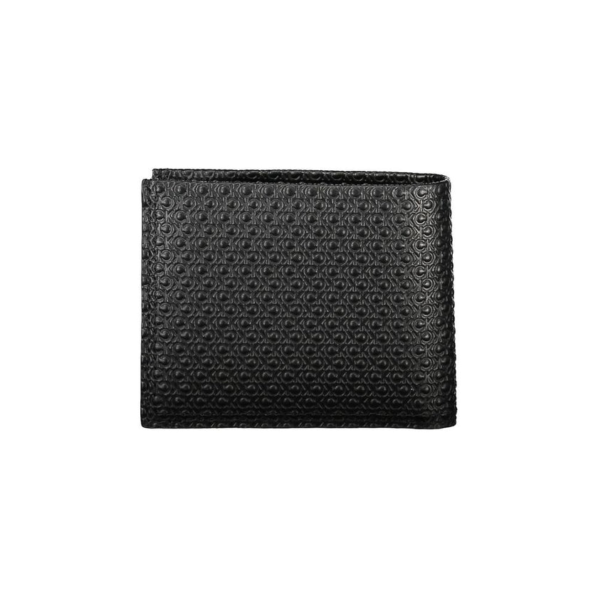 Calvin Klein Schwarzes Leder Portemonnaie für Herren