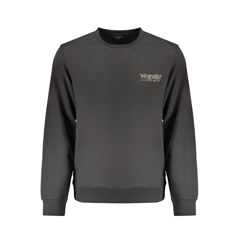 Wrangler Schwarzer Baumwoll-Herren-Sweatshirt