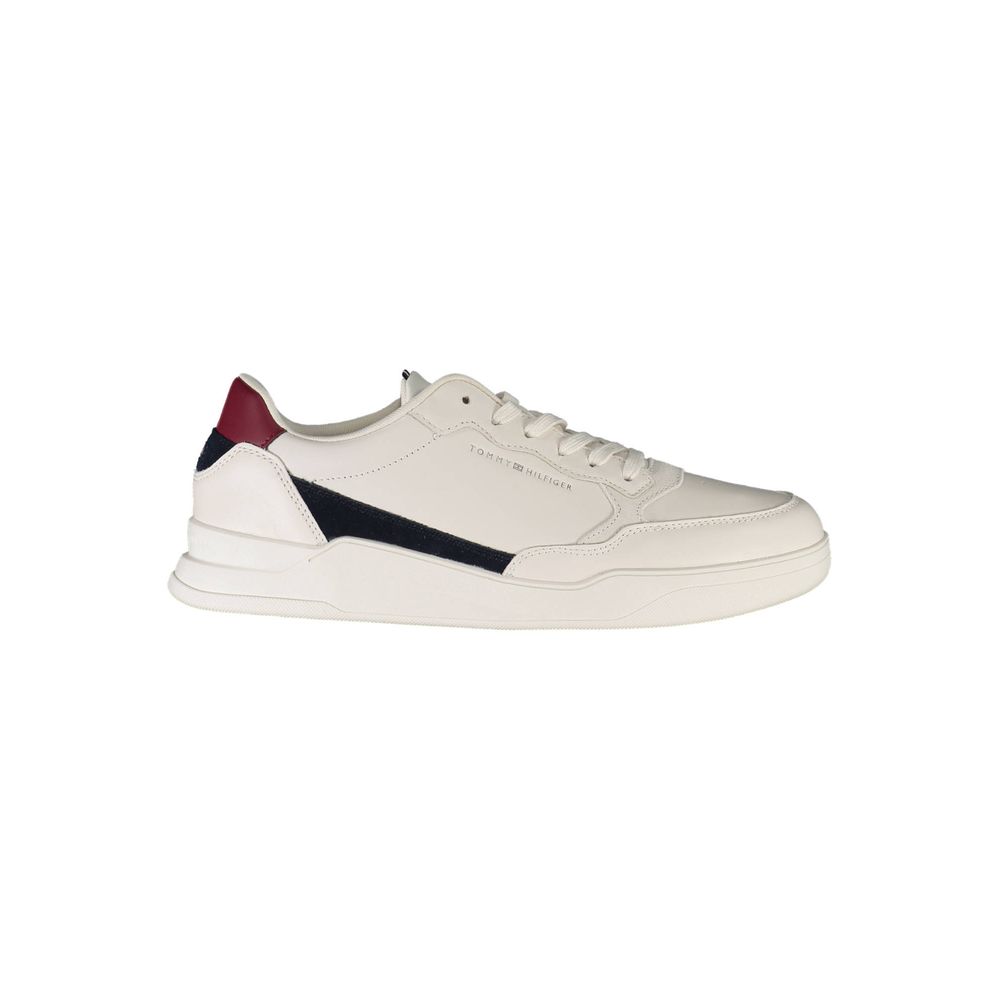 Tommy Hilfiger White Leather Men's Sneaker