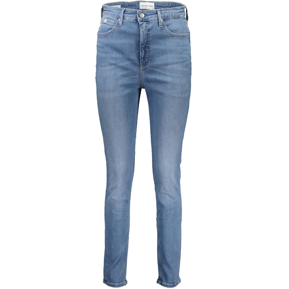 Calvin Klein Blaue Baumwolljeans mit geradem Bein