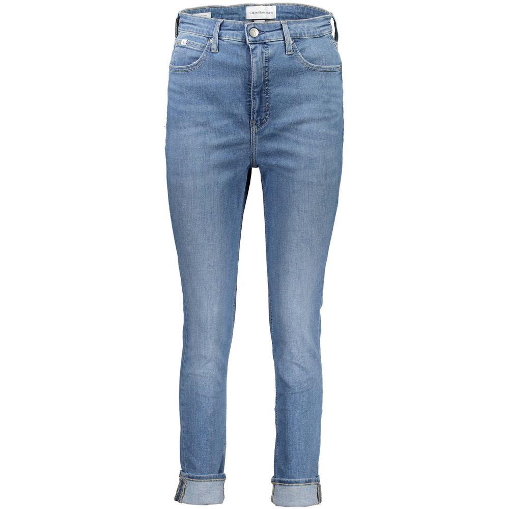 Calvin Klein Blaue Baumwolljeans mit geradem Bein