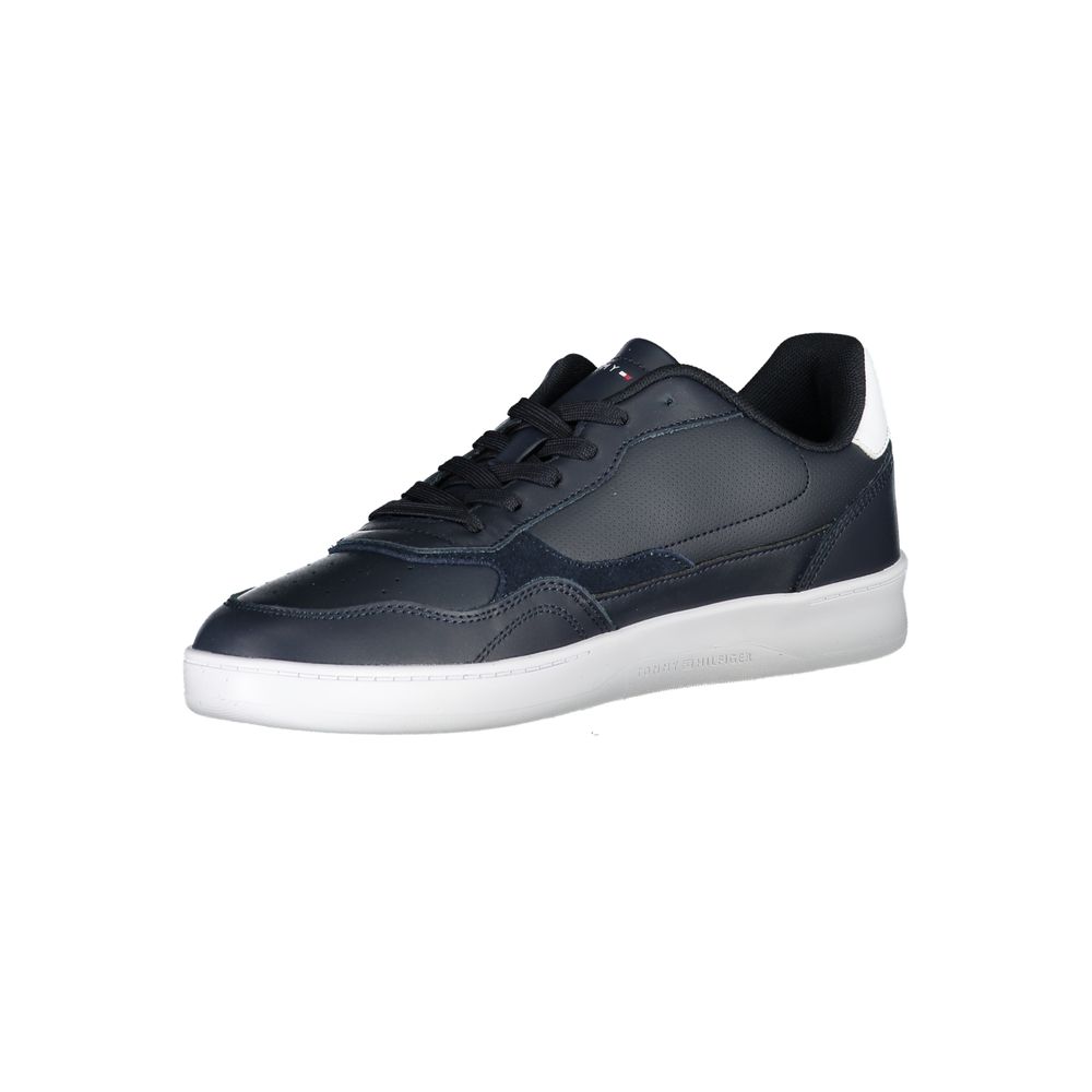 Tommy Hilfiger Men's Blue Polyurethane Sneakers