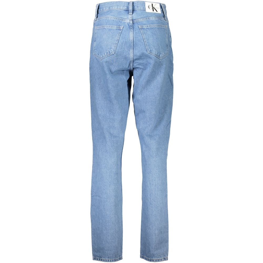 Calvin Klein Blaue Baumwolljeans mit geradem Bein