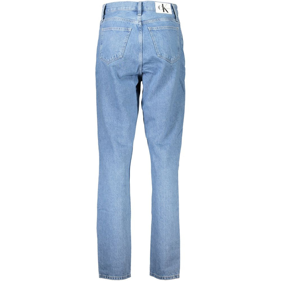 Calvin Klein Blaue Baumwolljeans mit geradem Bein