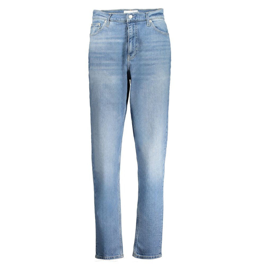 Calvin Klein Blaue Baumwolljeans mit geradem Bein