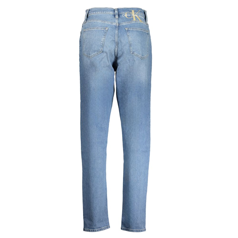 Calvin Klein Blaue Baumwolljeans mit geradem Bein