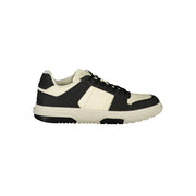 Tommy Hilfiger schwarzer Polyester Sneaker mit Schnürsenkeln und Logo