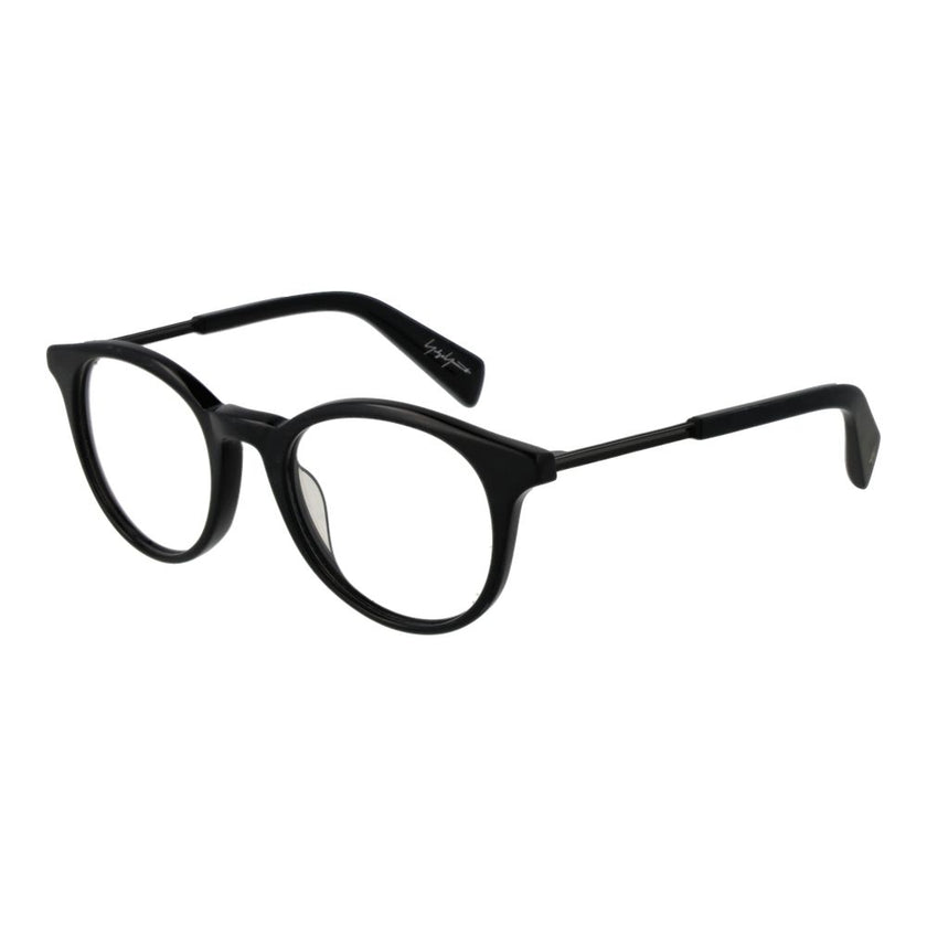 Yohji Yamamoto Schwarze Kunststoffbrille (Gestell)