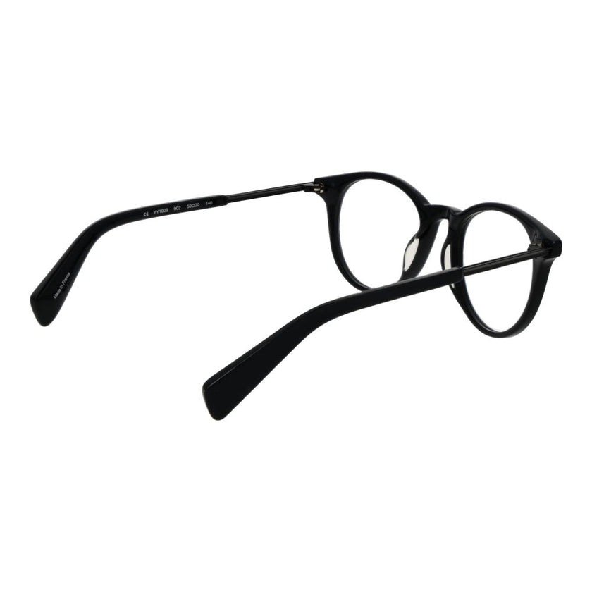 Yohji Yamamoto Schwarze Kunststoffbrille (Gestell)