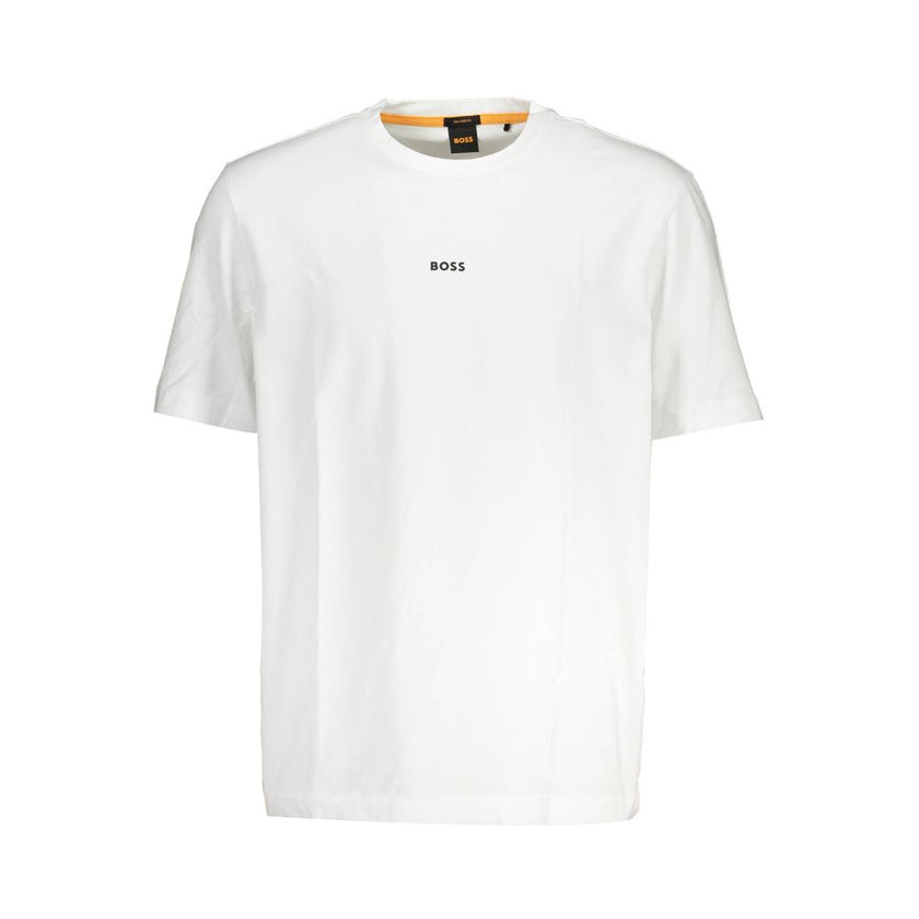 Hugo Boss Weißes Bio-Baumwoll-T-Shirt für Herren