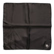Dolce & Gabbana Brauner DG Crown Silk Square Herren Foulardschal