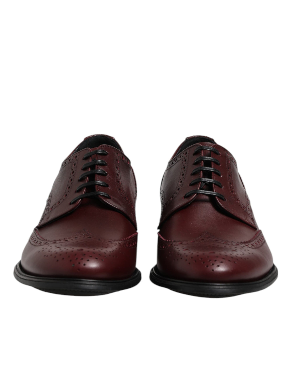 Dolce & Gabbana Brown Leather Lace-Up Derby Dress Shoes