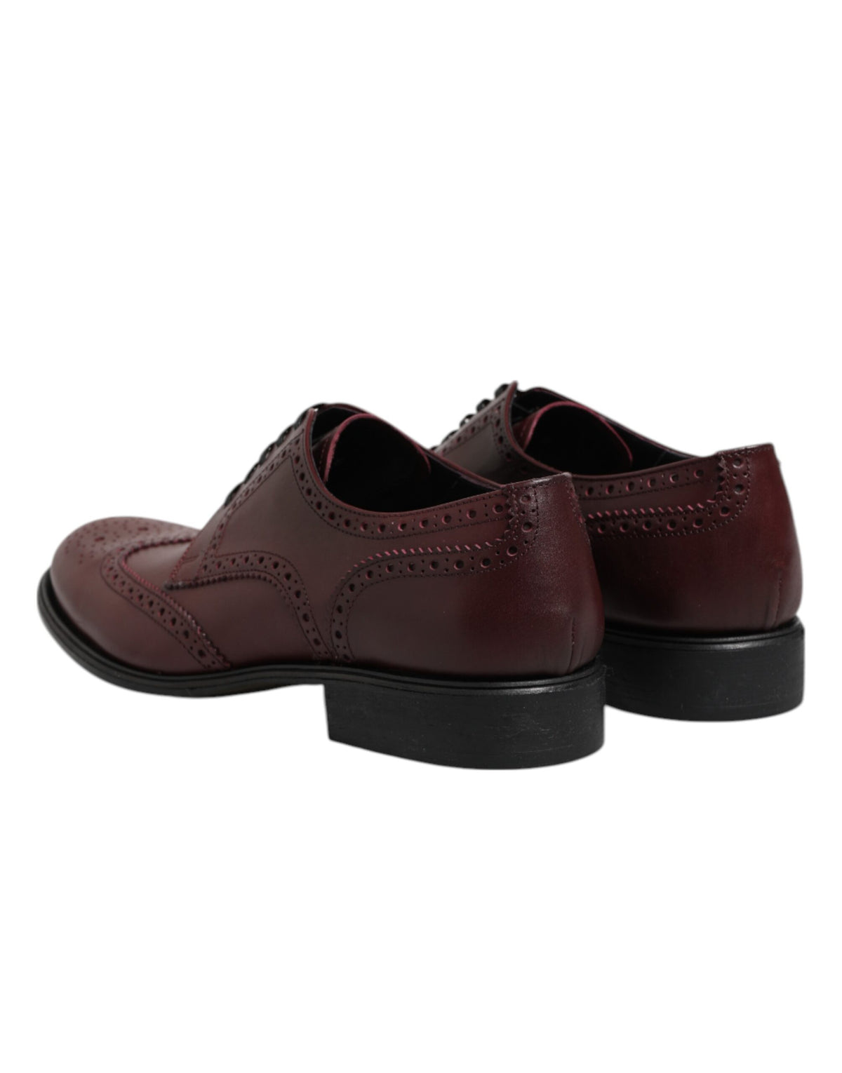 Dolce & Gabbana Brown Leather Lace-Up Derby Dress Shoes