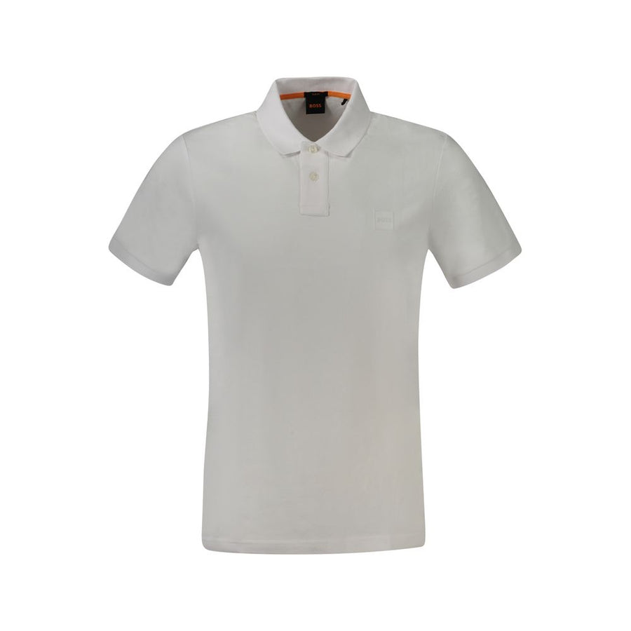 Hugo Boss Bianco Cotton Men's Polo Shirt