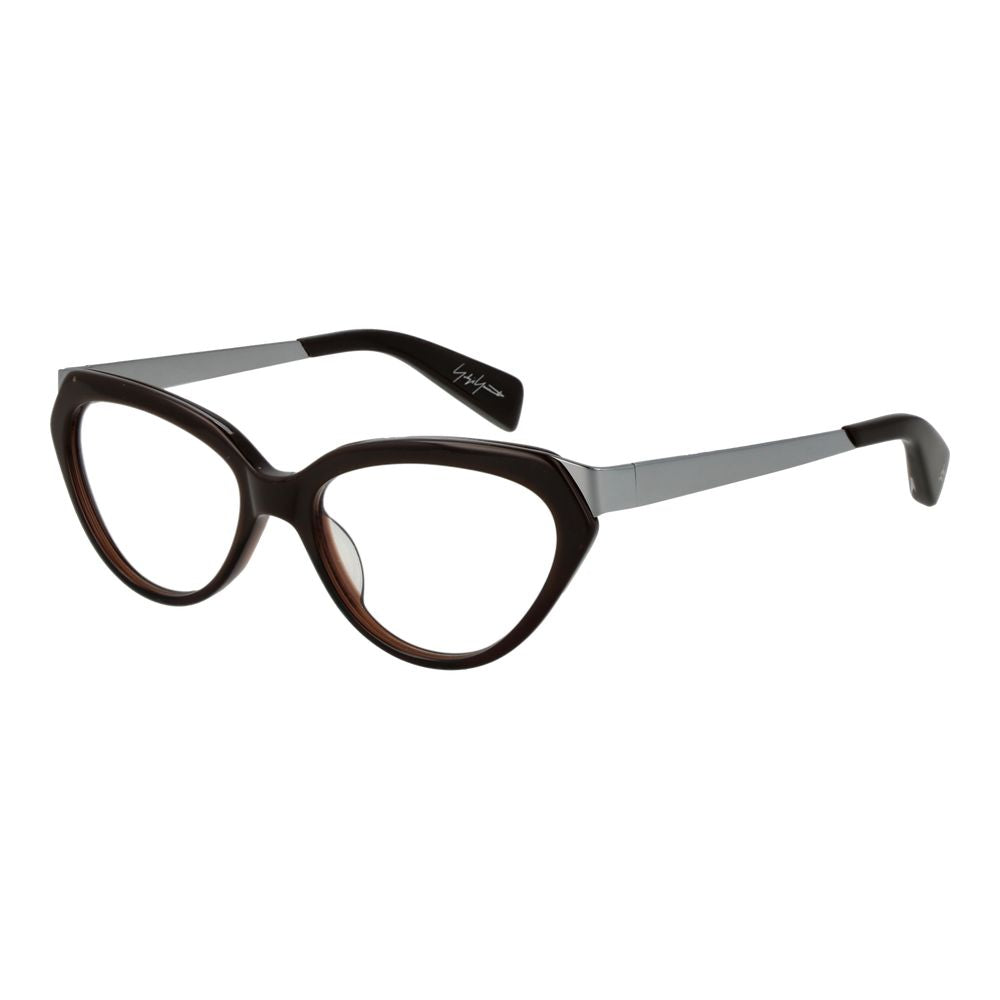 Yohji Yamamoto brown acetate glasses frame