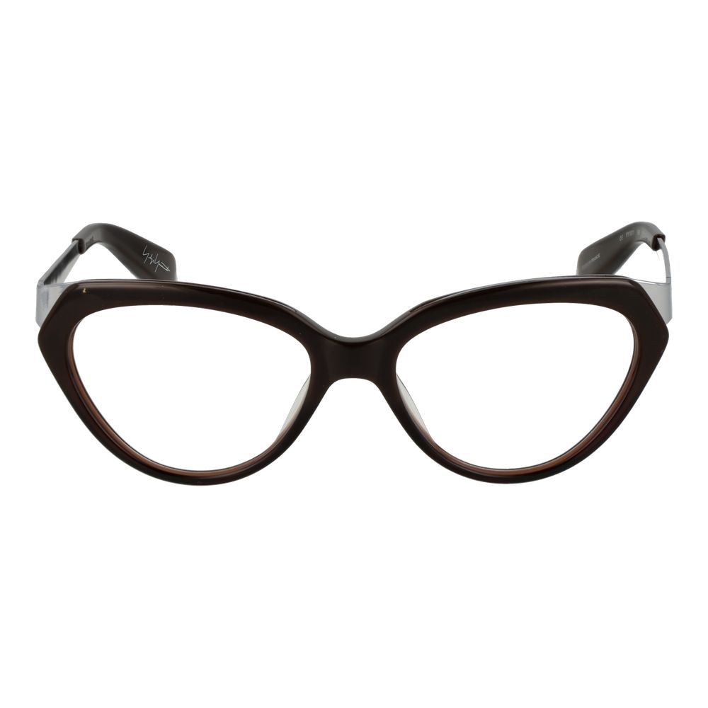 Yohji Yamamoto brown acetate glasses frame