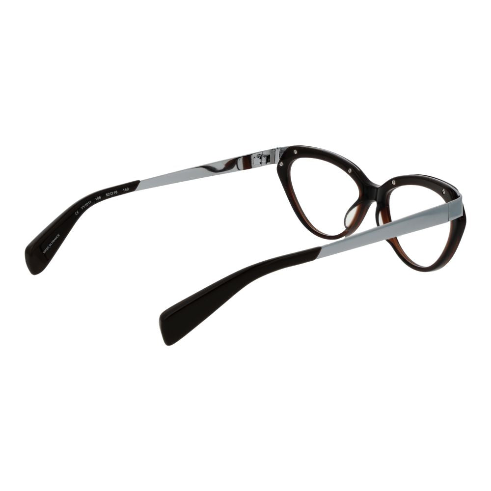 Yohji Yamamoto brown acetate glasses frame