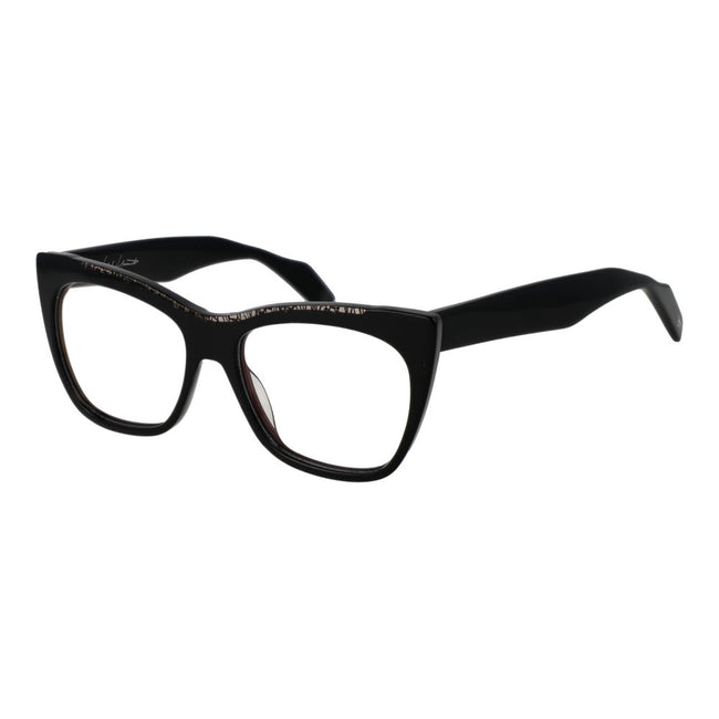 Yohji Yamamoto Schwarze Kunststoffbrille (Gestell)