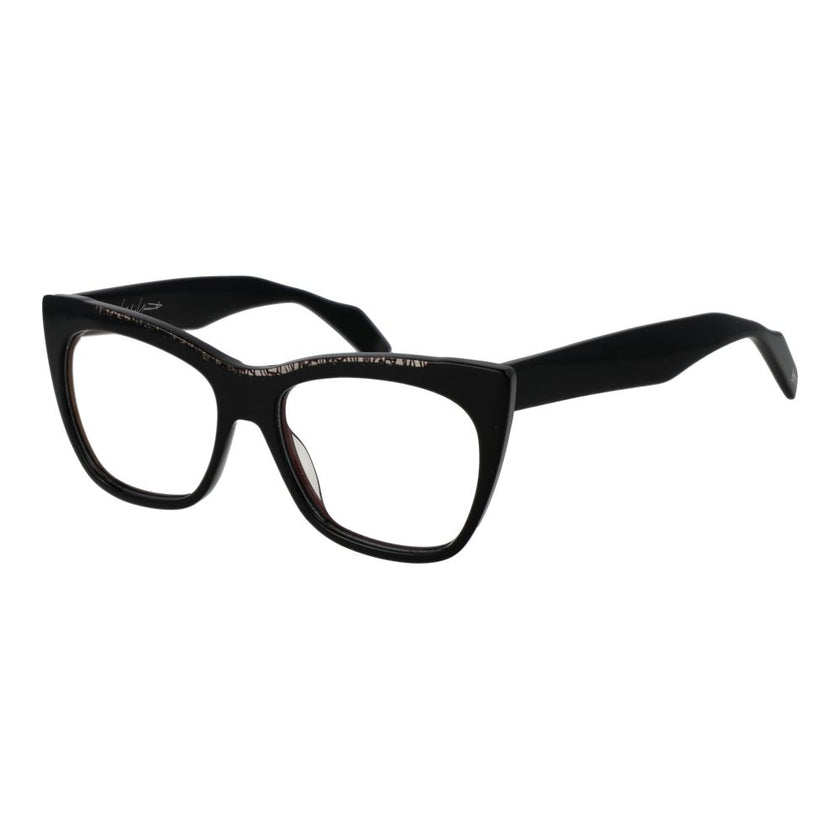 Yohji Yamamoto Schwarze Kunststoffbrille (Gestell)