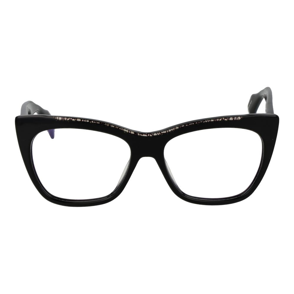 Yohji Yamamoto Schwarze Kunststoffbrille (Gestell)