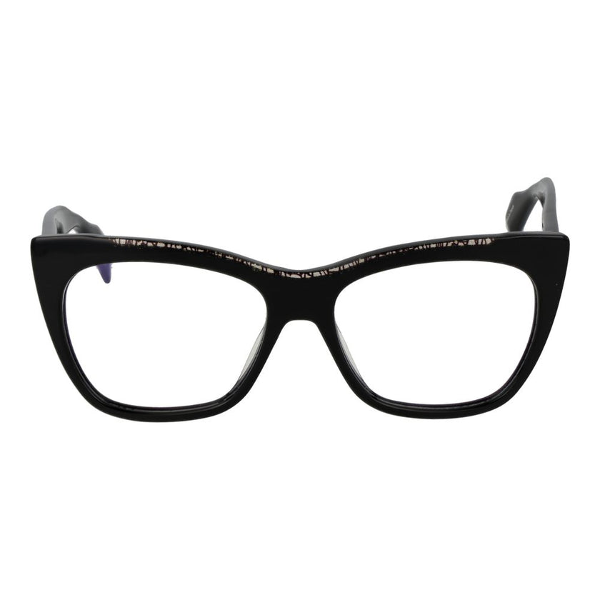 Yohji Yamamoto Schwarze Kunststoffbrille (Gestell)