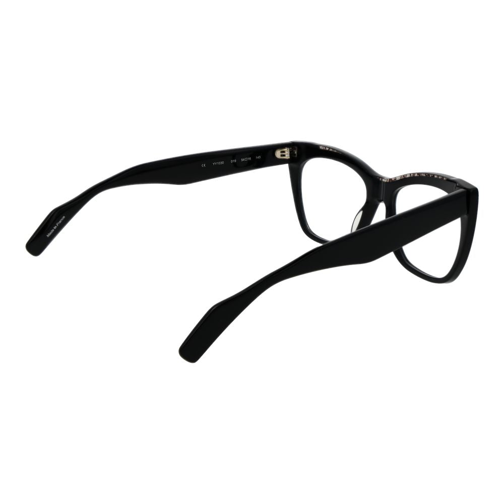 Yohji Yamamoto Schwarze Kunststoffbrille (Gestell)