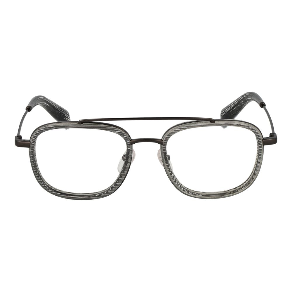 Yohji Yamamoto Graue Kunststoffbrille (Gestell)