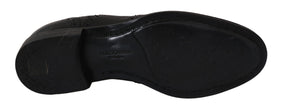 Dolce & Gabbana Blaue Leder Wingtip Oxford Dress Schuhe