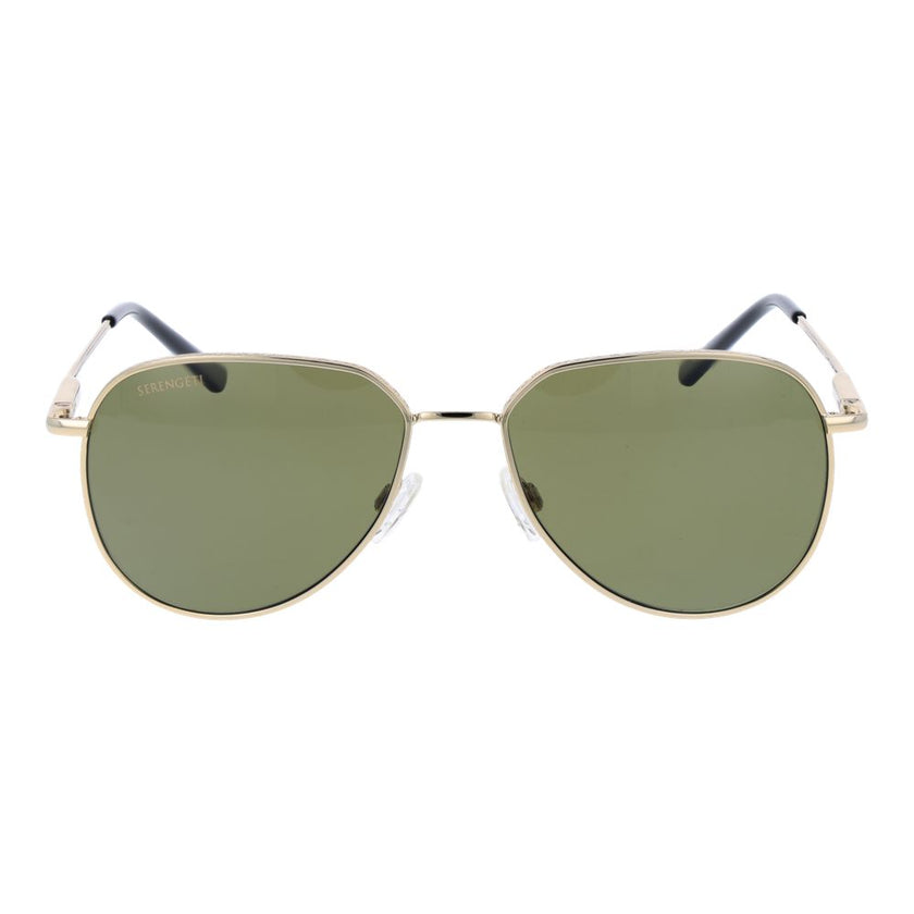Serengeti Sonnenbrille aus goldfarbenem Kunststoff