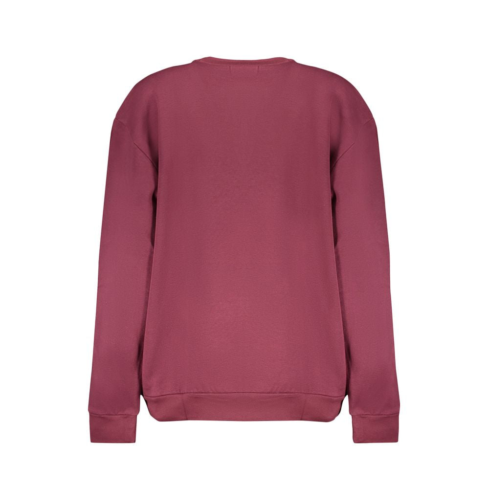 Cavalli Class Lilac Cotton Sweatshirt