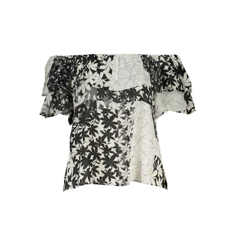 Desigual Weißes Baumwoll-T-Shirt