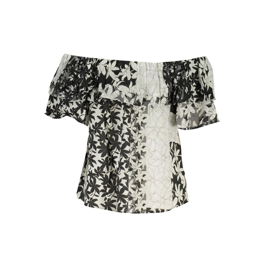 Desigual Weißes Baumwoll-T-Shirt