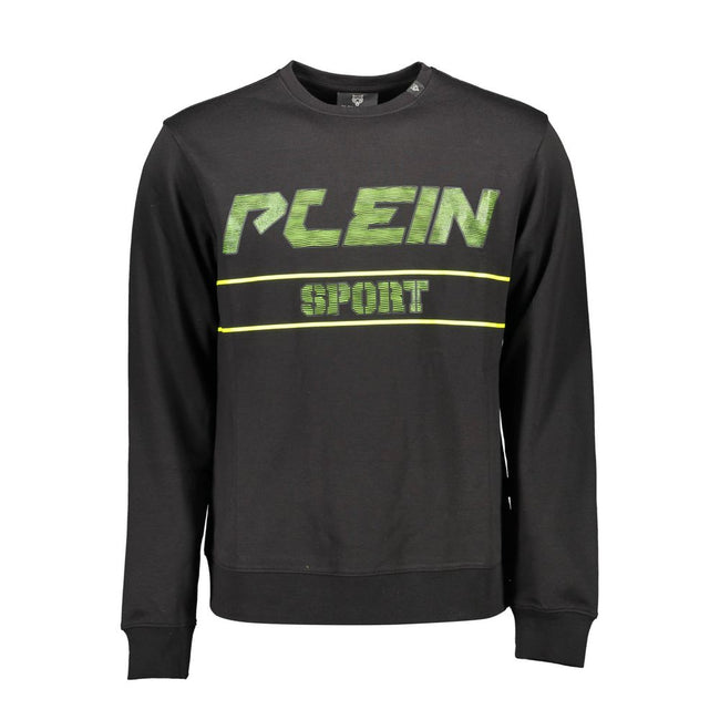 Plein Sport Schwarzer Herrenpullover aus Baumwolle